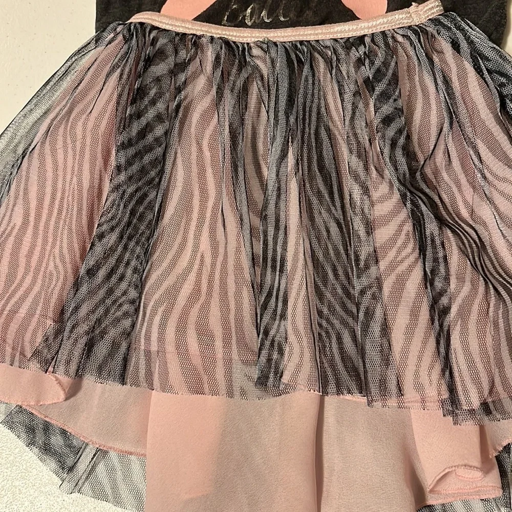 Ballerina tu tu. Gray top, sz 3T, skirt sz 4/5